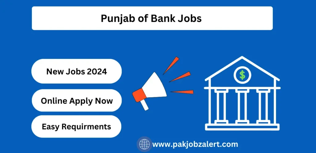 Punjab of Bank Jobs 2024 Application Form